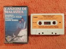 792 MUSICASSETTA GIANNI E MARCELLA SALIS CANZONI DI MALAVITA TRC 347 ITALY