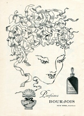 Bourjois Perfume 1948 ORININAL PRINT AD    artist - Xanti-PAT