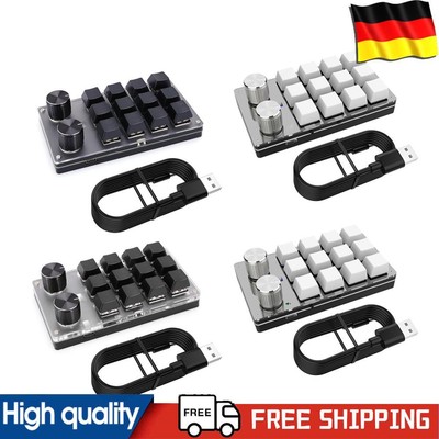 12 Key 2 Knob Mechanical Macropad Hotswap Red Switches for Macbook PC Laptop