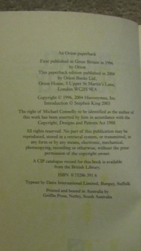 2004 Michael Connelly - The Poet - Jack McEvoy Book 1 - Picture 3 of 3