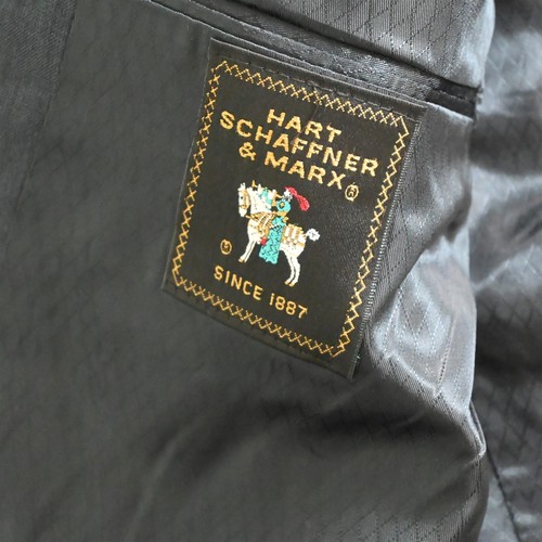 Traje De Colección Hart Schaffner Marx 42R 34x32 Azul Rayas Viraclo Hecho en EE. UU. Para Hombres - Imagen 4 de 12
