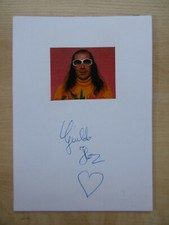 Guildo Horn Autogramm signed 10x15 cm Karteikarte mit Magazinbild