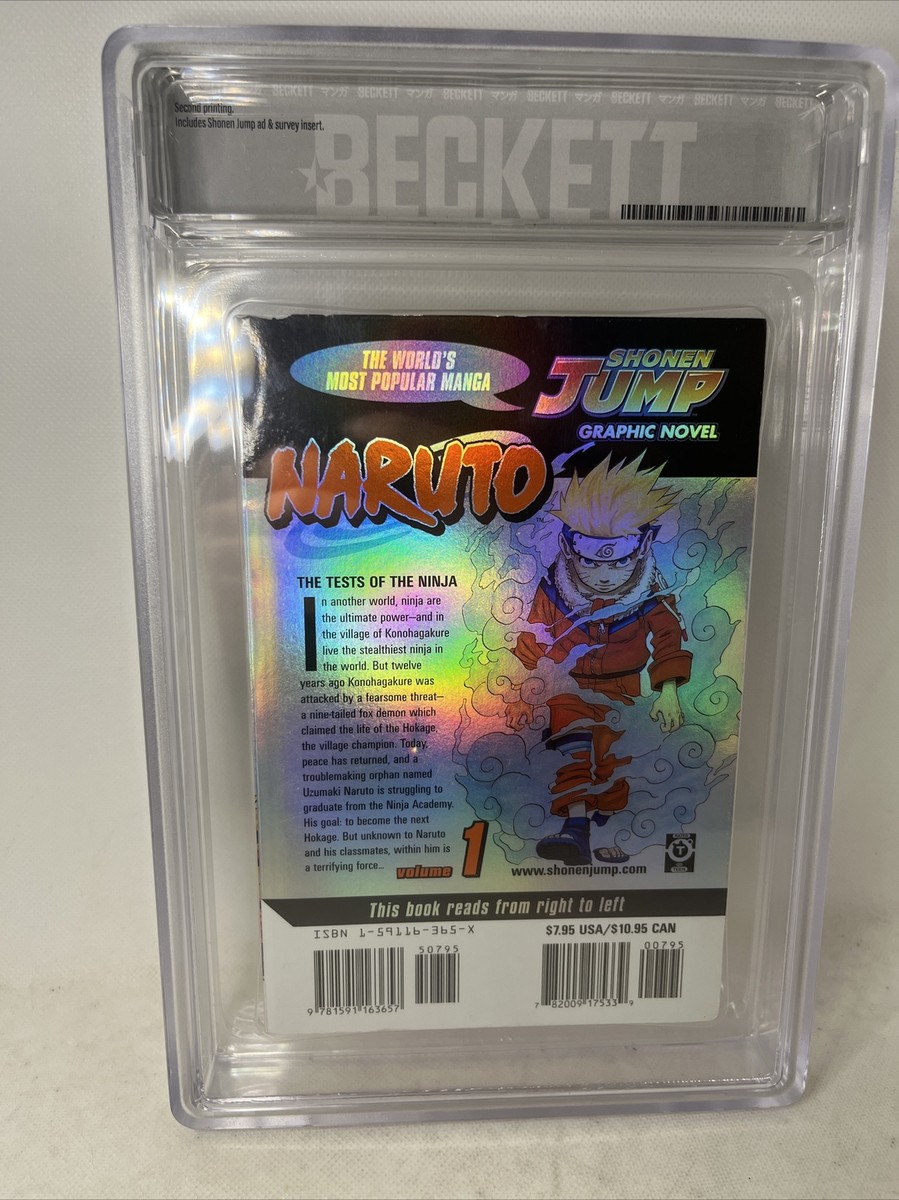 BGS 漫画鑑定 NARUTO 初版 Vol.1 1st obi Beckett Naruto: Naruto, Vol. 1 (Series #1) (Paperback) - Walmart.com