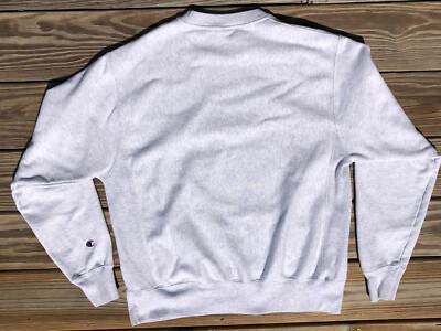 Rare Vintage 90's Champion Reverse Weave Sweatshirt Medium Gray