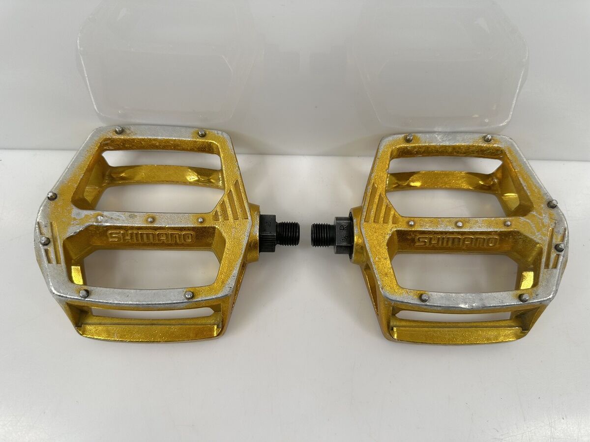 Shimano DX pedal シマノ ペダル ゴールド 下りる 1ピースクランク用 Shimano DX pedal シマノ ペダル ゴールド 下りる 1ピースクランク用