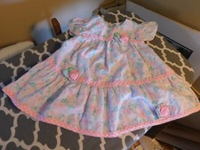 Toddler Dress Vintage Philippines Gingham Rose Size 18 Month