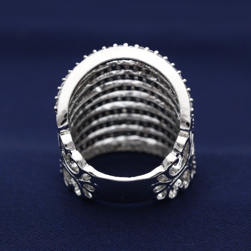 Umwerfend Cubic Zirkonia Nine Line Riesiges Hochzeit Damen Ring Variant Color - Bild 85 von 129