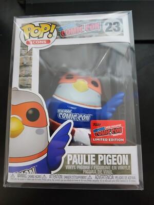 Funko POP Icons Paulie Pigeon Orange Mask 2020 NYCC LE #23 W/ Protector Sleeve