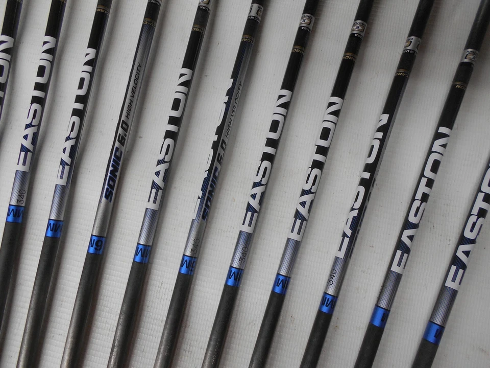 12-Easton Sonic 6.0 ALTA VELOCIDAD 340 ¡Flechas de carbono sumergidas y con cresta! ¡CORTARÁ! Foto 2 de 3