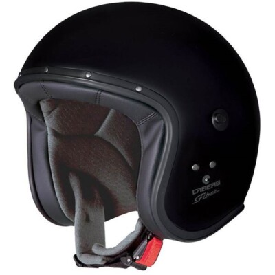 CABERG Freeride X Solid schwarz matt Jethelm ECE 22.06 + langes Visier M 57/58