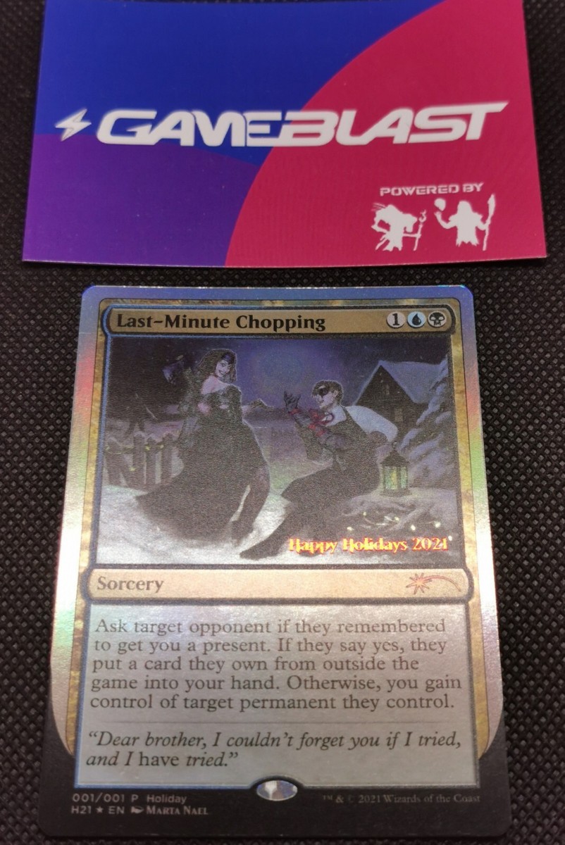 MTG Last-Minute Chopping - Happy Holidays 2021 Promos - Foil H21