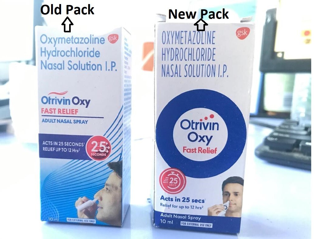 10 x Otrivin Nasal Spray Drops 10ml Fast Relief From Blocked Nose exp