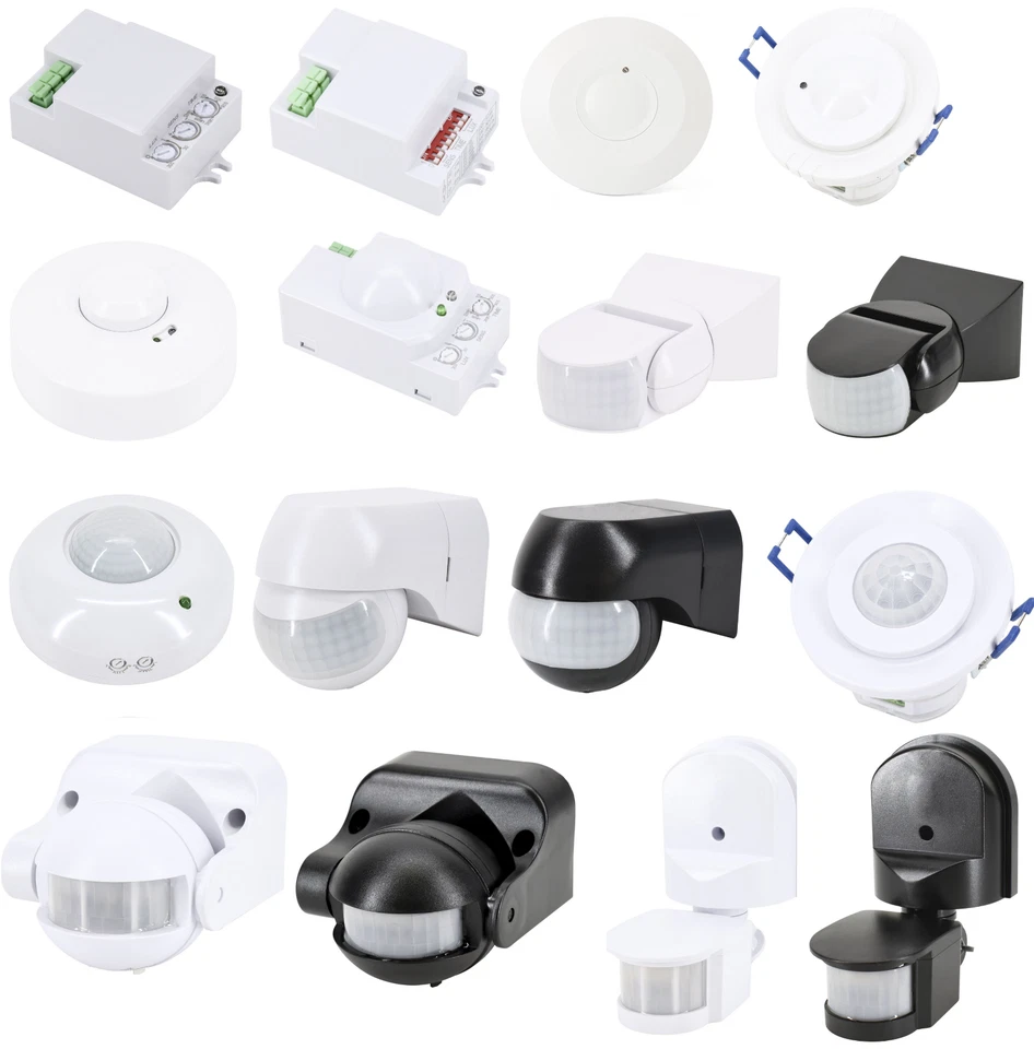 BEMKO Bewegungsmelder Bewegungssensor Außen Bewegungs Sensor Aufputz Infrarot 180/360°