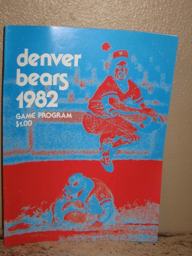 Vintage 1982 Denver Bears Minor League Baseball Game Program- Score Card- Rare! - Picture 7 of 7
