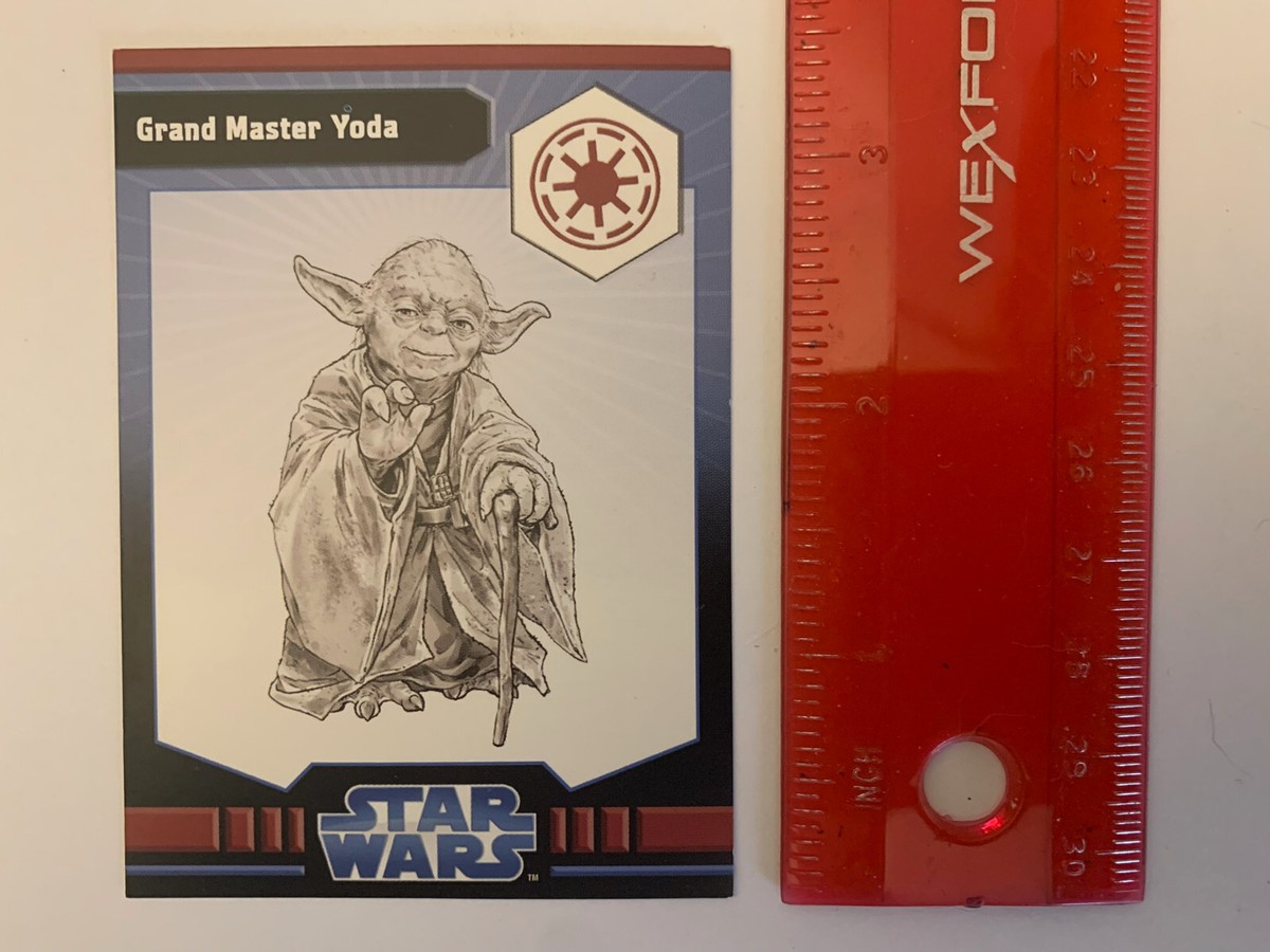 Star Wars Minis Grand Master Yoda (Card Only) Jedi Academy 14/40 R