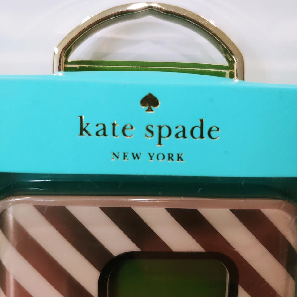 Funda rígida flexible Kate Spade para Galaxy Note 5 (raya diagonal dorada) Foto 2 de 4