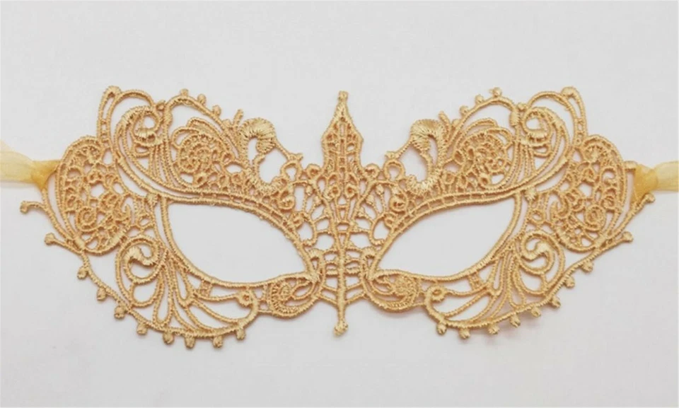 Halloween Ball Prom Party VENETIAN Fancy Face Eye Soft Crochet Mask Masquerade  - Image 4 of 4