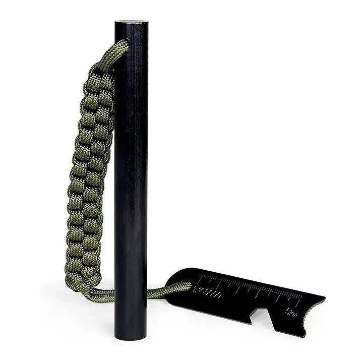 Fire Striker Ferrocerium Acciarino Per Accensione Fuoco In Bushcraft Asta Ferro Acciaio - Foto 4