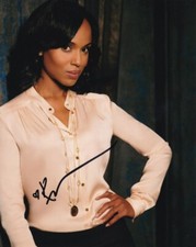 KERRY WASHINGTON signed Autogramm 20x25cm SCANDAL in Person autograph COA