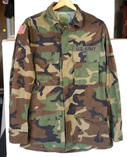 US Military ARMY Fatigue Combat Camouflage Jacket Shirt NATO Small Long Tactical