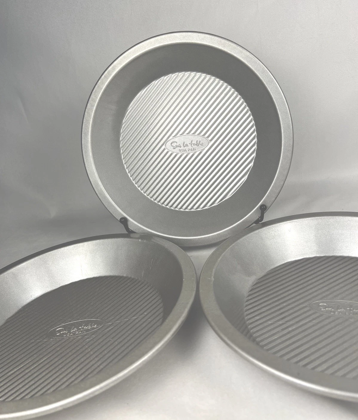 Sur La Table USA Pan 10” Pie Pans Set of 3 Aluminized Steel Bakeware