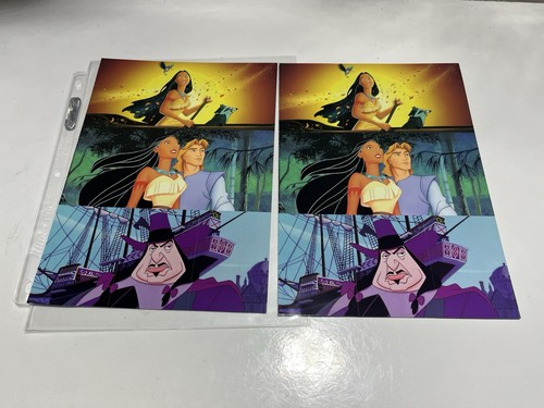 2 1995 Skybox Pocahontas UNCUT Promo 9 Trading Card Sheets