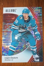 2023-24 Upper Deck Allure Logan Couture Rare Red Rainbow Insert Sharks Star!