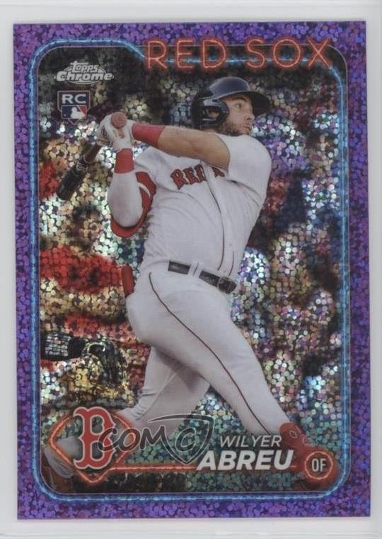 2024 Topps Chrome Purple Speckle Refractor /299 Wilyer Abreu #165 1y2