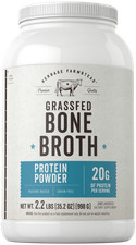 Bone Broth Protein Powder  Grass Fed 2.2lb  Unflavored  by Herbage Farmstead