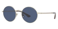 Giorgio Armani Man Sunglasses AR6140 300280 50mm Pale Gold - Blue Lens - NEW