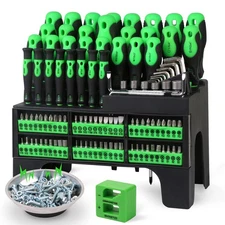 SWANLAKE 118PCS Magnetic Screwdrivers Set With Plastic Ranking,Tools For Men ...