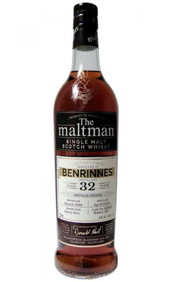 The maltman Benrinnes 32 Jahre Speyside Single Malt Scotch Whisky 44,4% 0,7l