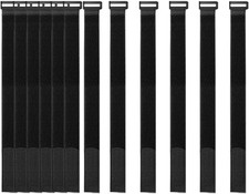  16 Pack 1 X 18" Hook and Loop Reusable Fastening Nylon Cable Securing Straps,