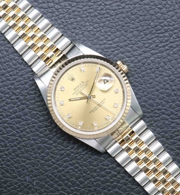 Rolex Datejust 36 16233G Champagne Dial 1993 - 2 Jahre Garantie