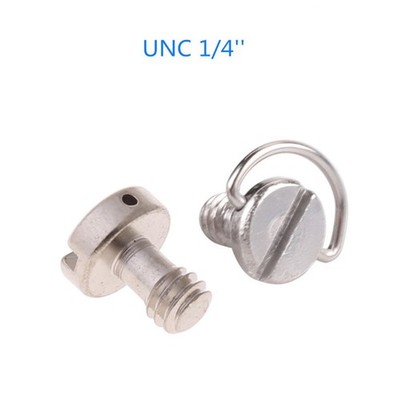 Metal D-Ring 1/ 4'' Screw For Camera Bracket Quick Mounting Plate Tripod Ballhead