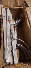 10 x Galvanized Gutter Brackets Rise and Fall. Deep fill pipe 300mm spike