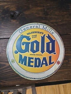 GENERAL MILLS WASHBURN'S GOLD MEDAL VINTAGE STYLE METAL SIGN
