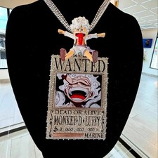 7.30Ct Round Cut Real Moissanite Custom Logo Men's Pendant 925 Sterling Silver