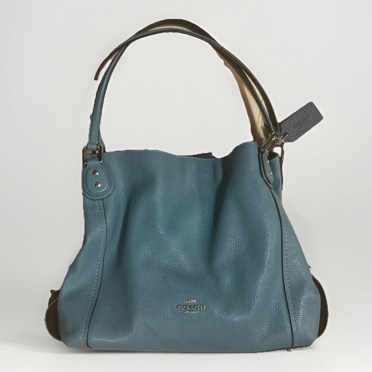 COACH Denim and Leather Blocked Eddy 31 【公式通販】