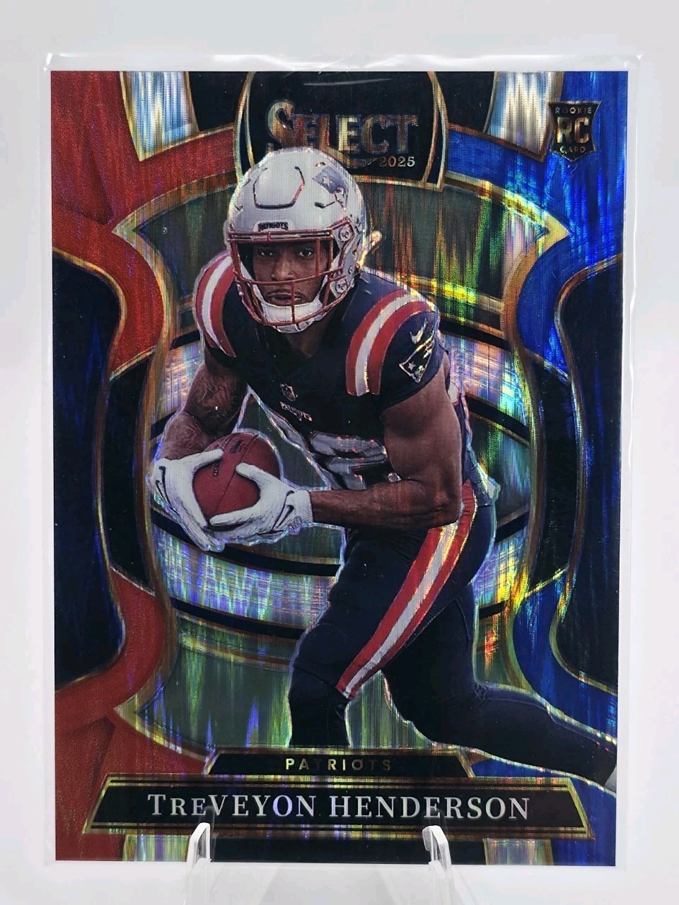 2025 Panini Select - Concourse TreVeyon Henderson #78 Red & Blue Shock Prizm