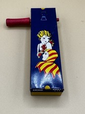 Kirchhof Noisemaker Tin Ratchet Joker Lady Metal NICE VINTAGE 1928 Newark NJ