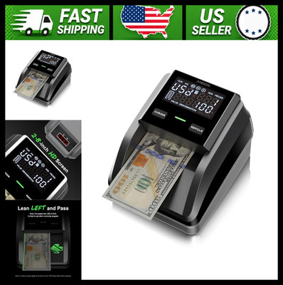 Aneken Counterfeit Money Detector, Digital Screen, Total Value & Add Function