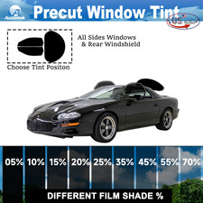 Película de privacidad de ventana precortada tinte de ventana 2 capas para Chevy Camaro 1993-2002 cupé