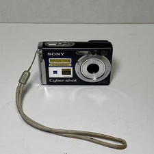 Sony Cybershot Super SteadyShot DSC-W80 Grey Digital Camera TESTED + Battery