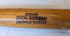 Dick Bosman Vic Harris Game Used Cracked Broken Bat Texas Rangers 1973 MLB LS