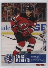 2020 Upper Deck National Hockey Card Day America Rookie Moments Jack Hughes 0g2a
