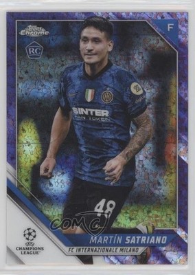 2021 Chrome UEFA Champions League /250 Martin Satriano Martín #90 Rookie RC qn5