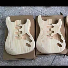 2 pieces S S S  Ash wood electric Guitar body,suitable for start body Unpainted