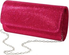 lovyoCoCo Evening Bag Clutch Purses for Women Ladies Sparkling Party Rose