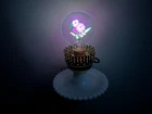 "RARE" Aerolux Flower Bulb with a Vintage 60's milk glass lamp base